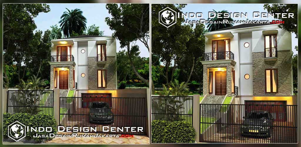 Desain Rumah Minimalis Tropis 3 Lantai - Jasa Desain Rumah 