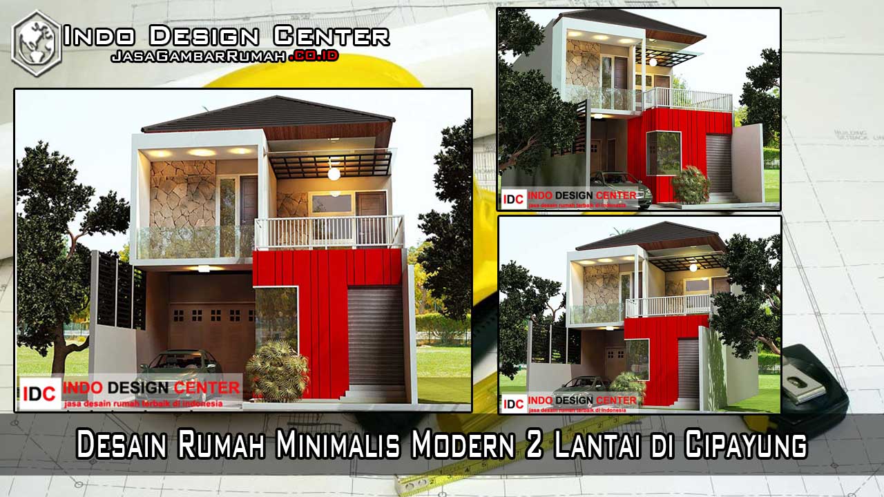 Desain Rumah Minimalis Modern 2 Lantai Di Cipayung