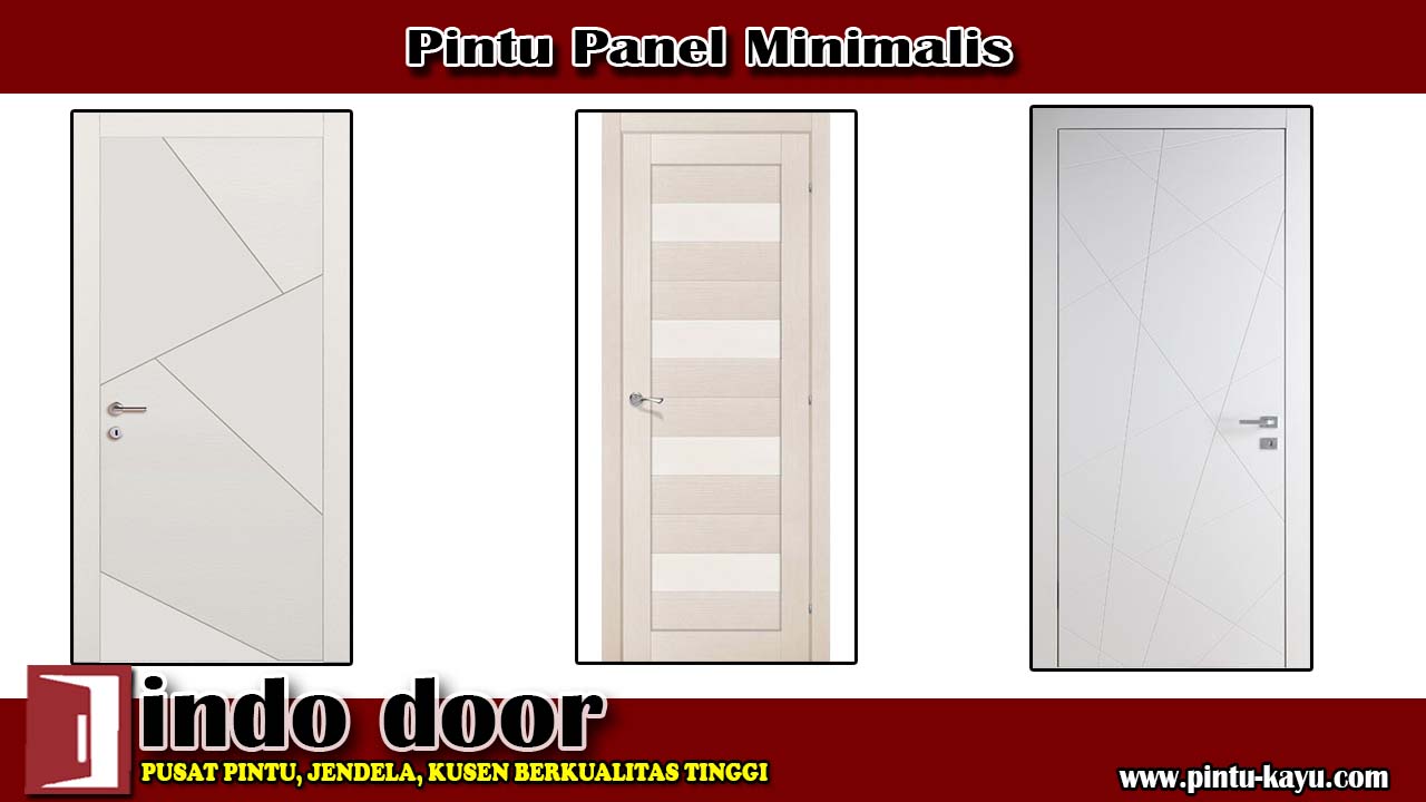Pintu Panel Minimalis - Jual Pintu Kayu Murah - Harga 