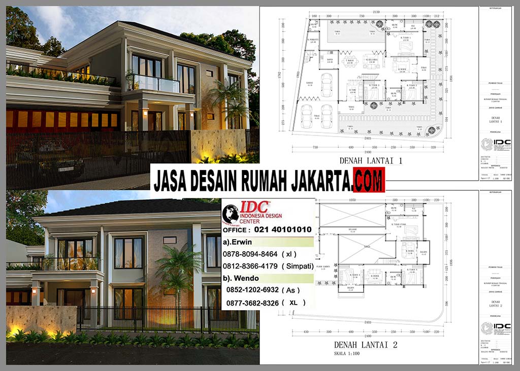  Rumah Minimalis 2 Lantai Hook Lebar Rumah 24 Meter dan 19 