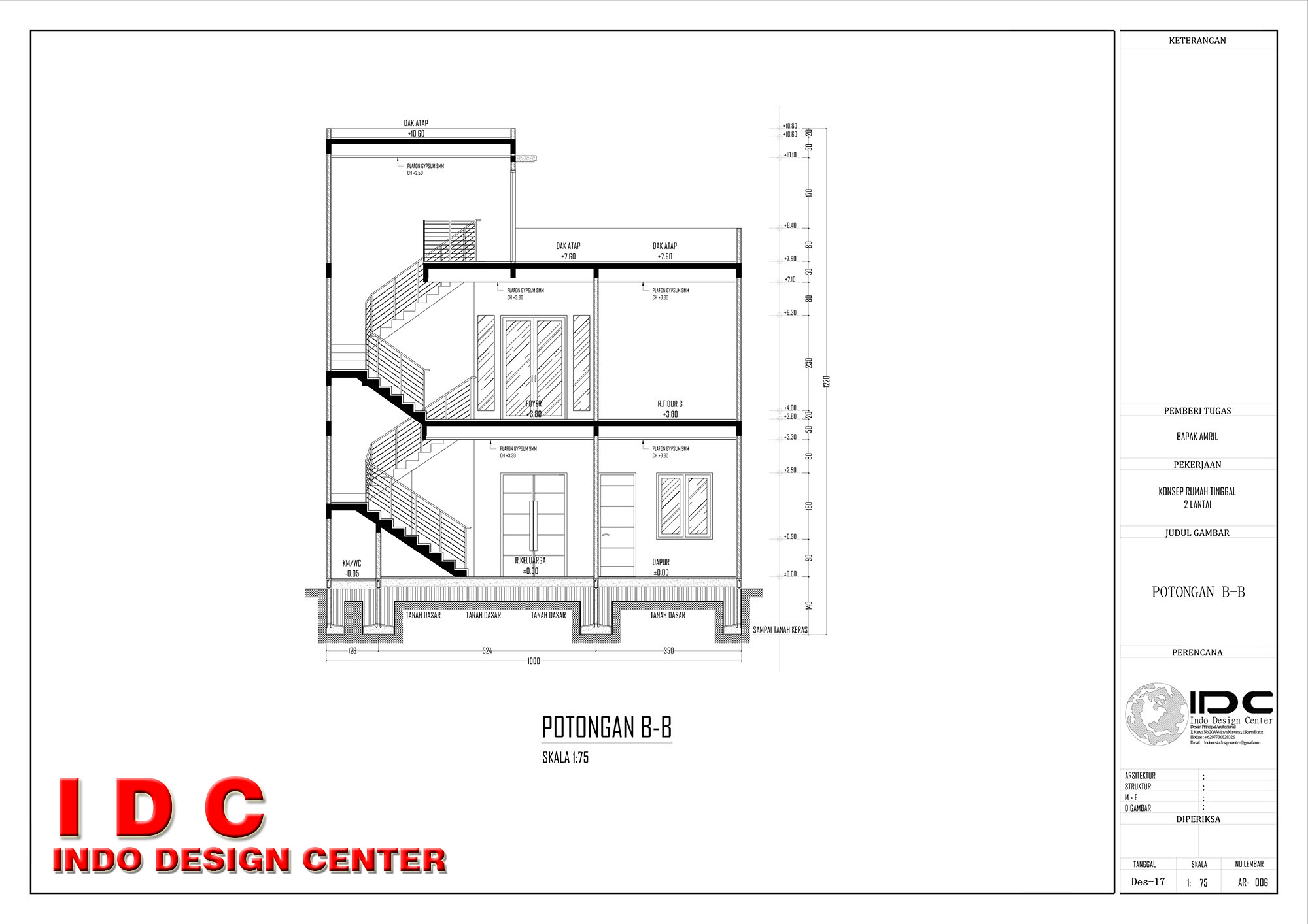 Gambar Kerja Rumah Minimalis 2 Lantai Lengkap Halaman 6 INDO DESIGN CENTER